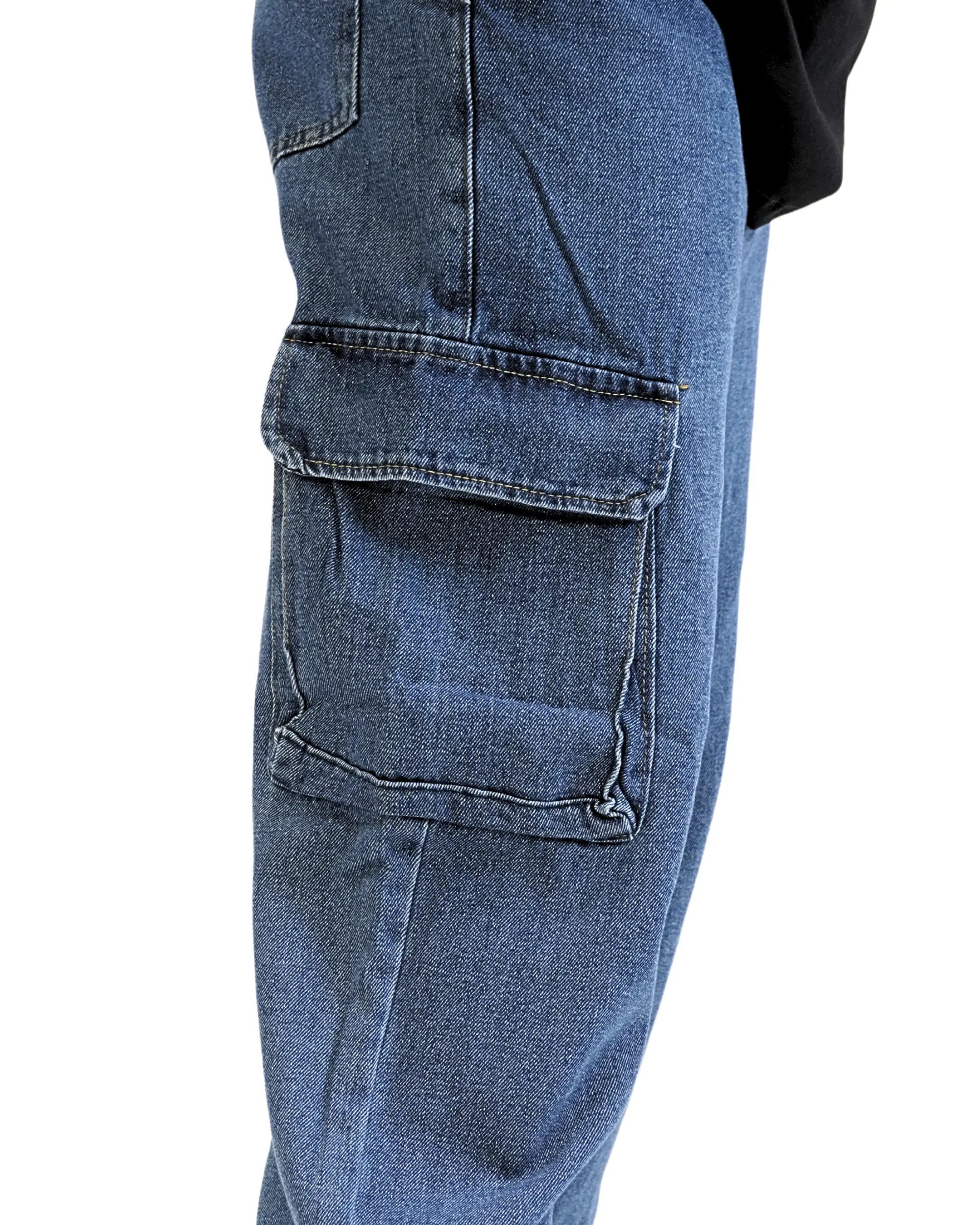 Jean Baggy Cargo Azul