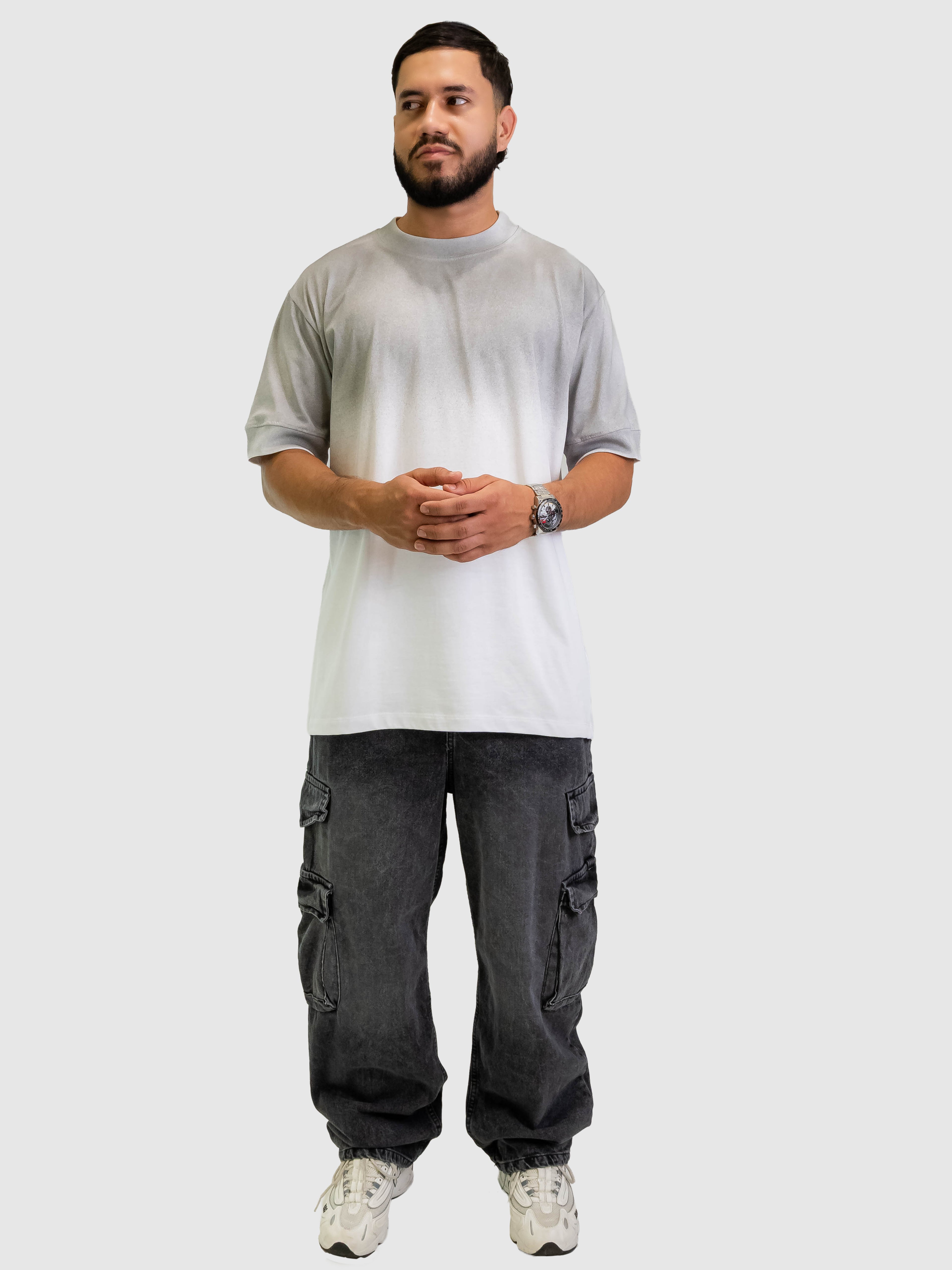 Camiseta Essential Wash Fade Blanco