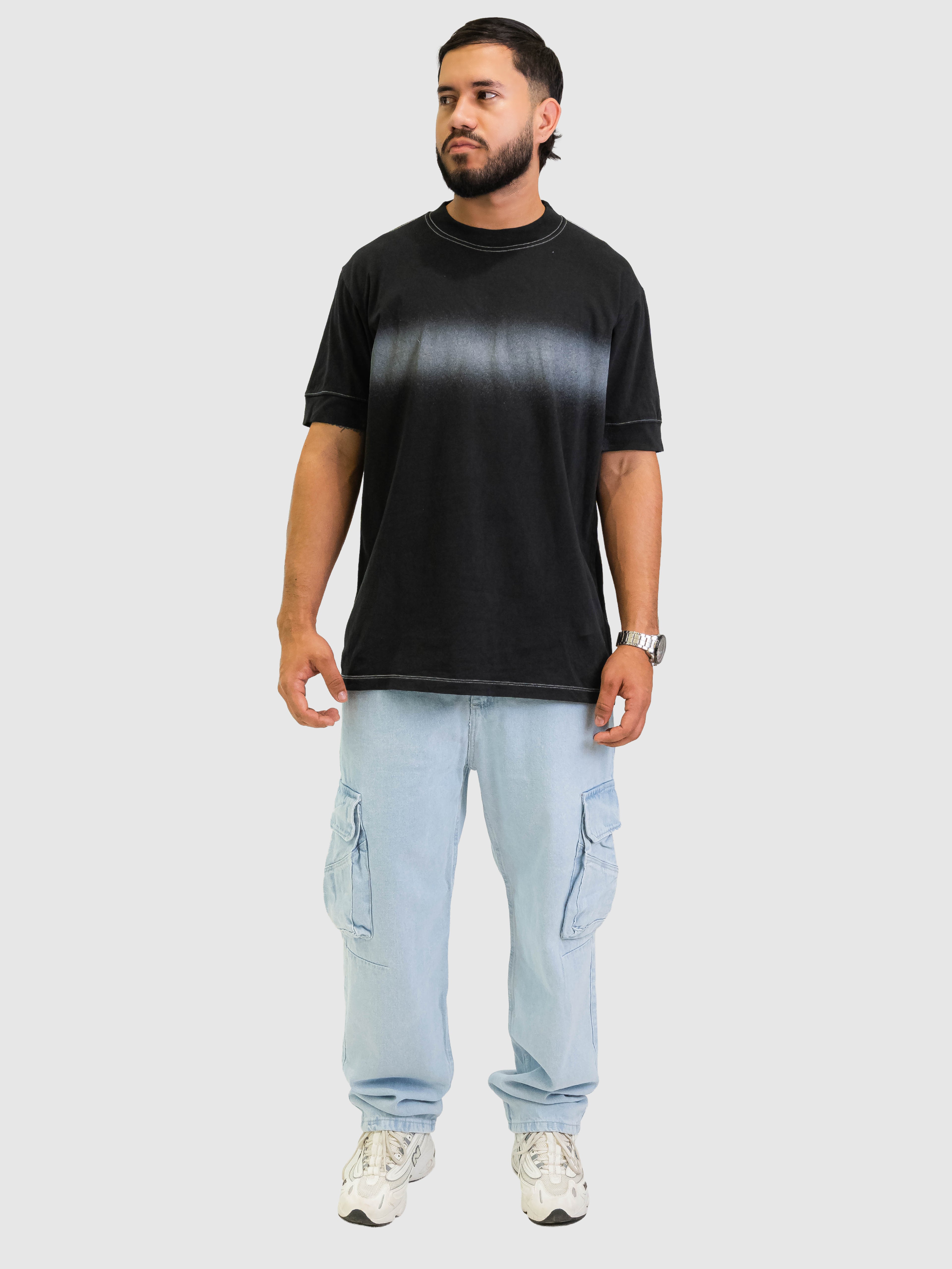 Camiseta Essential Fade Negro