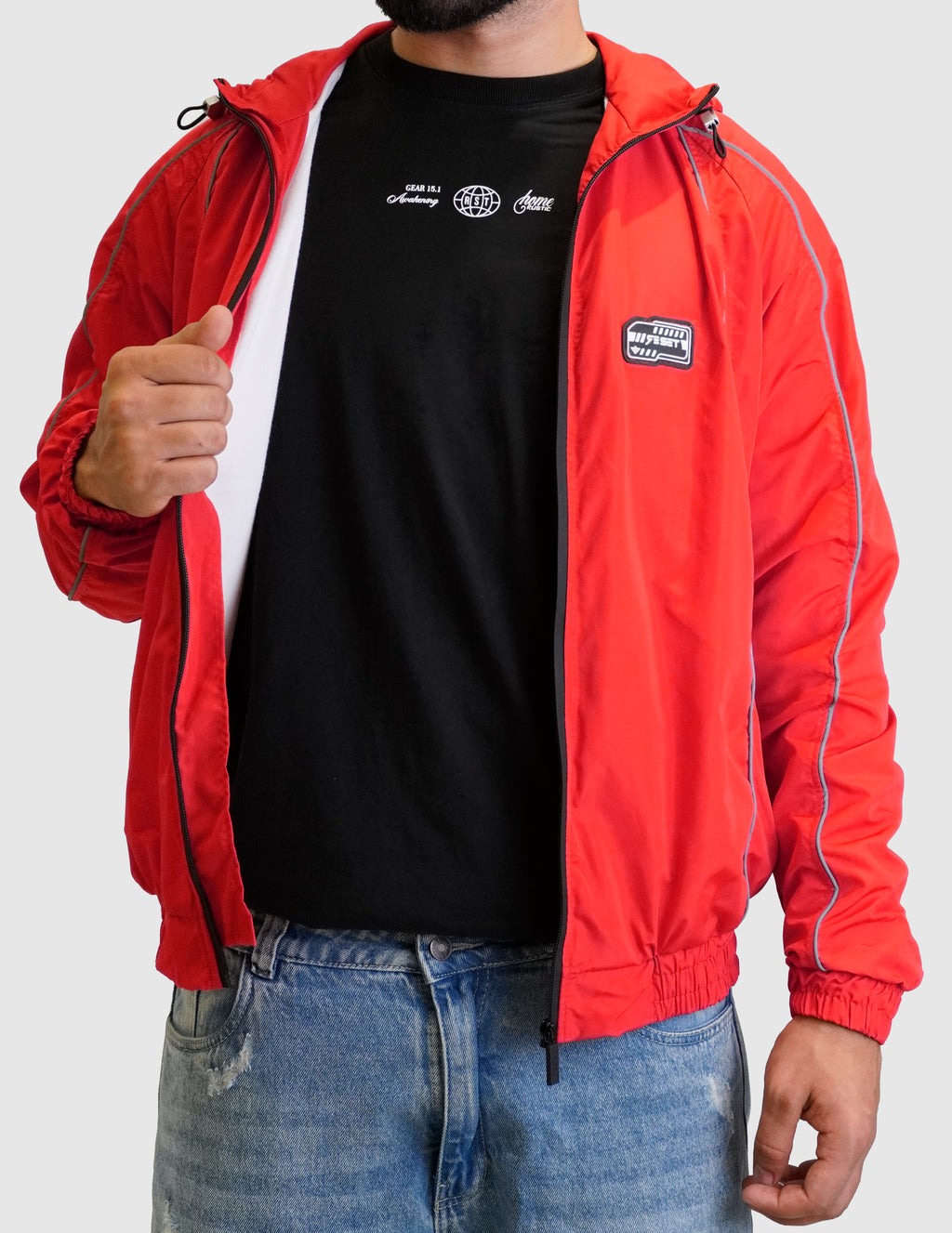 Chaqueta Rompevientos Reflectiva
