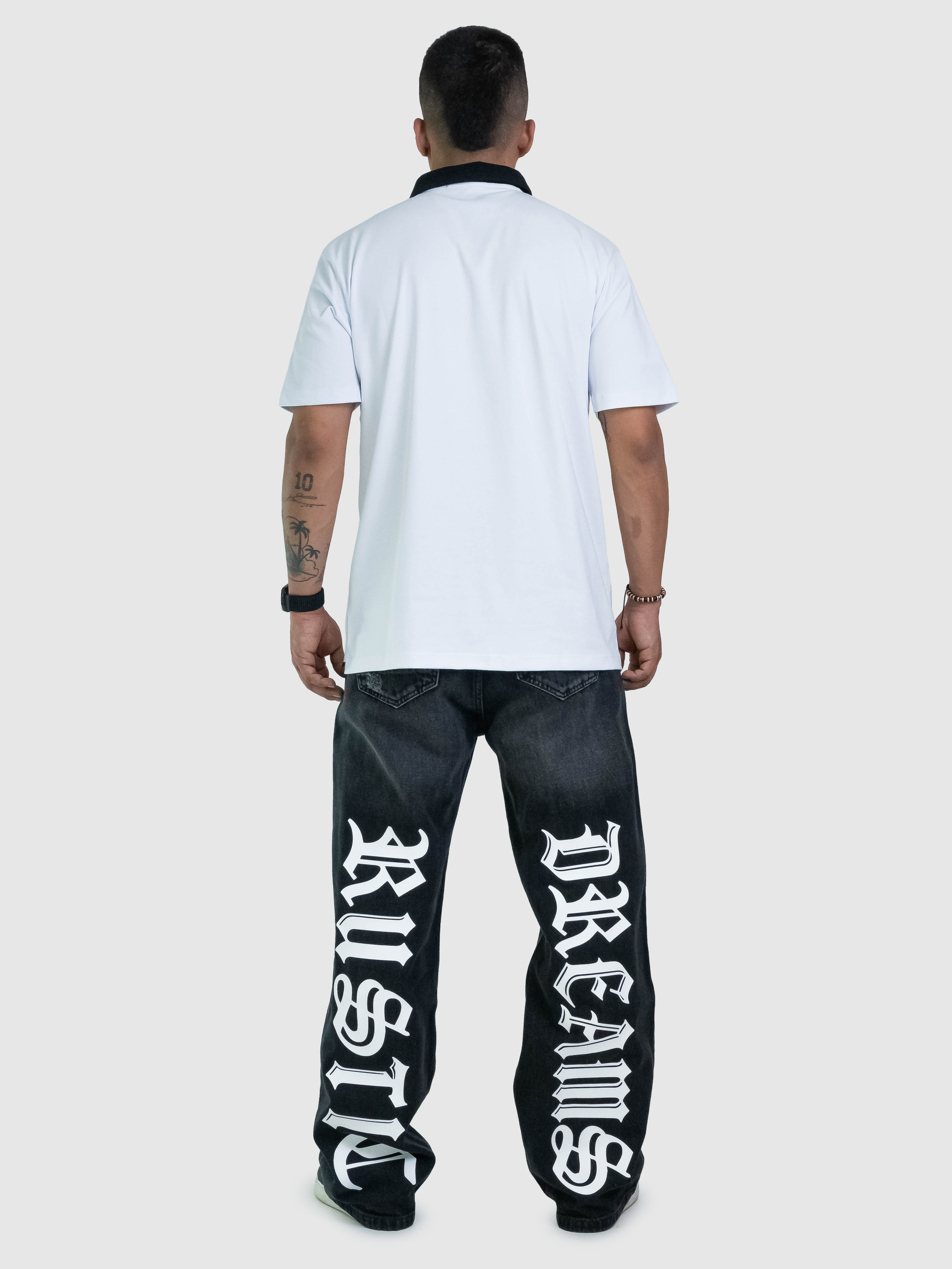 Jean Rustic Lettering Negro