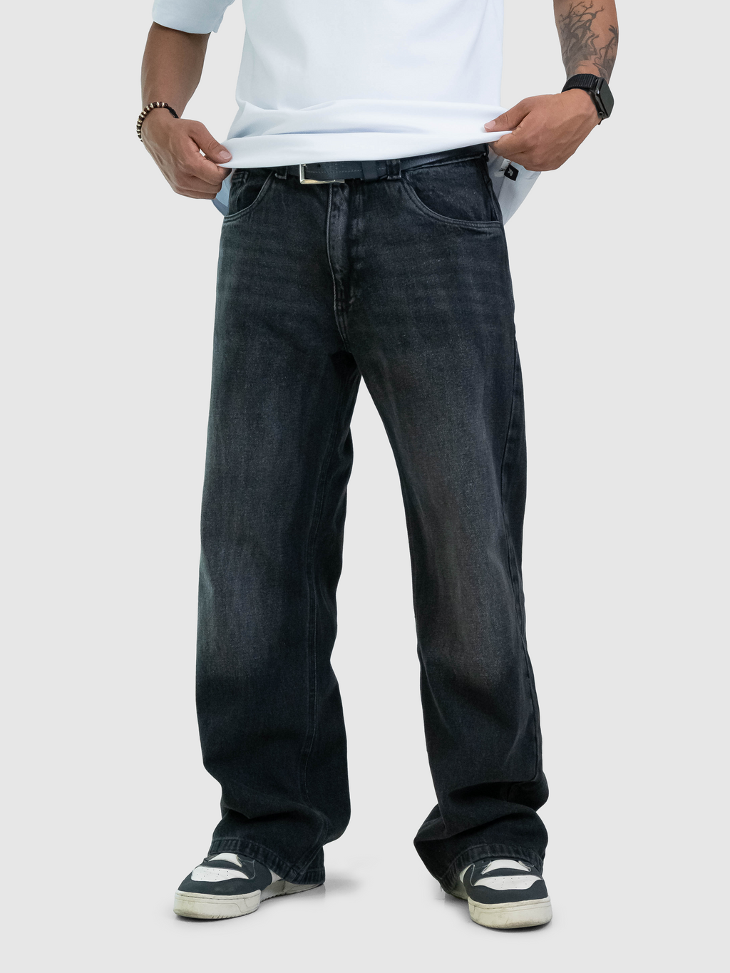 Jean Rustic Lettering Negro