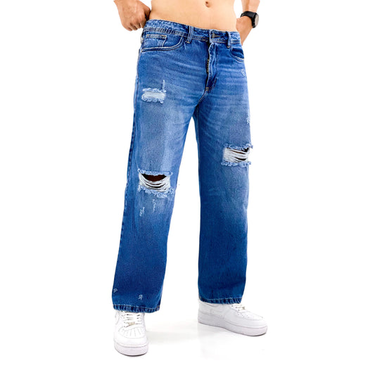 Jean BoyFriend Basic Acero