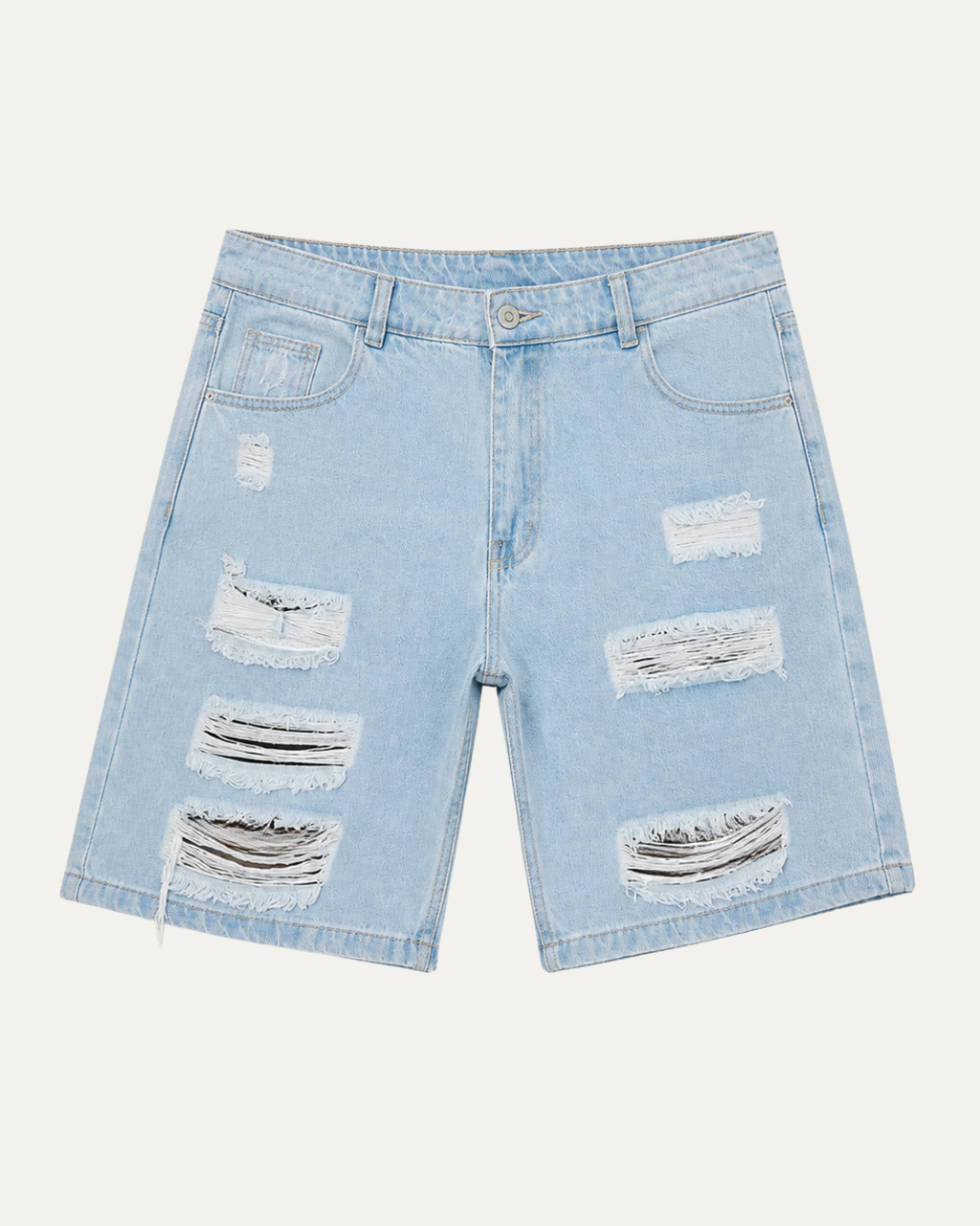 Bermuda Jean Hombre Broken Light Blue Urban Fit