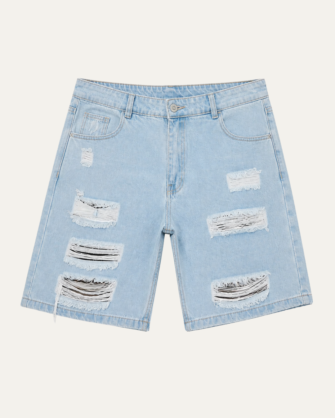 Bermuda Jean Hombre Broken Light Blue Urban Fit