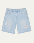 Bermuda Jean Hombre Ice Blue With Wear Urban