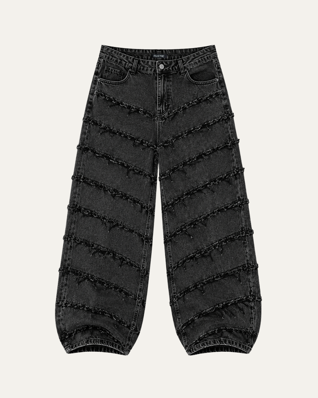 Jean Baggy Gris Desilachado