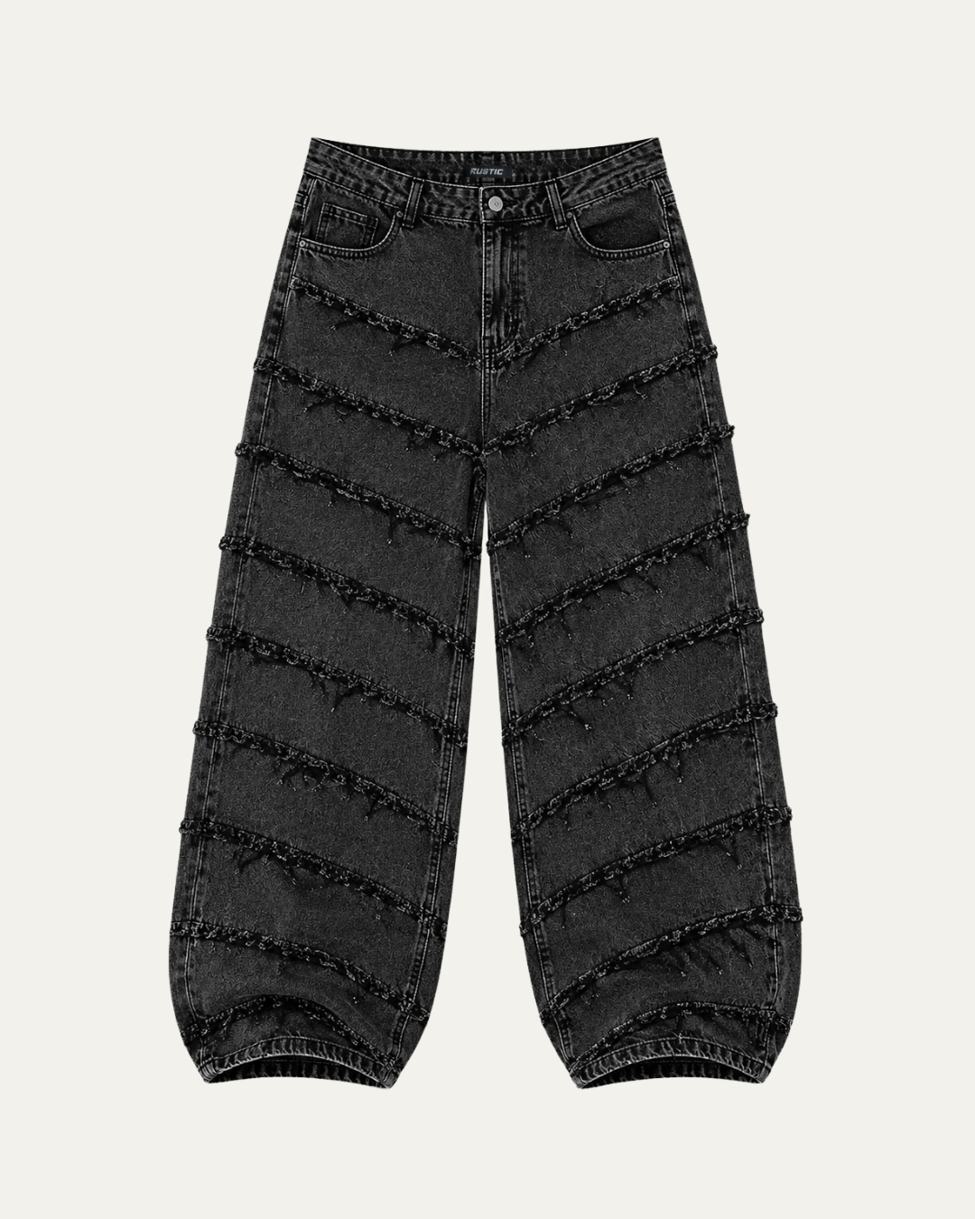 Jean Baggy Gris Desilachado