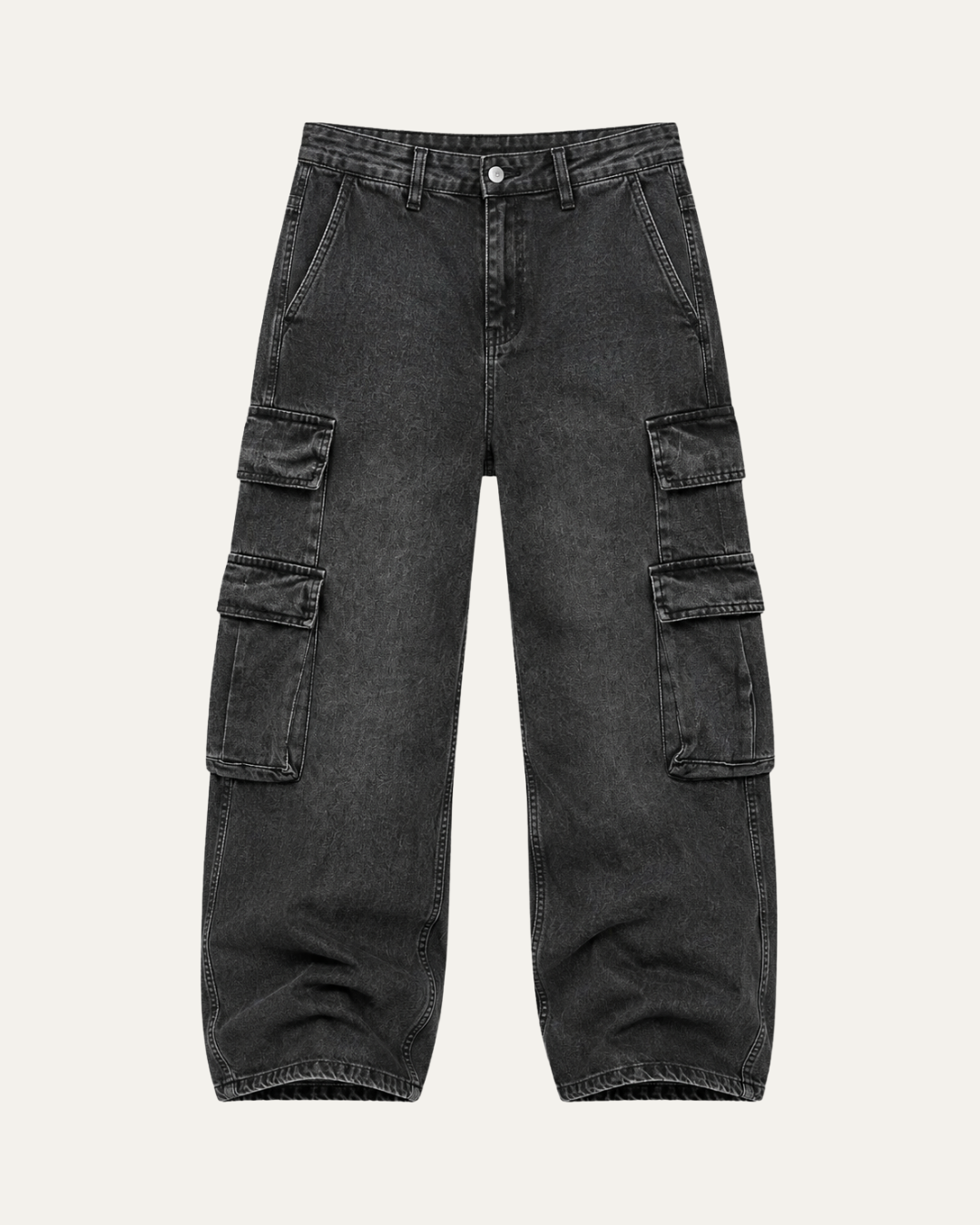 Jean Negro/Gris Cargo