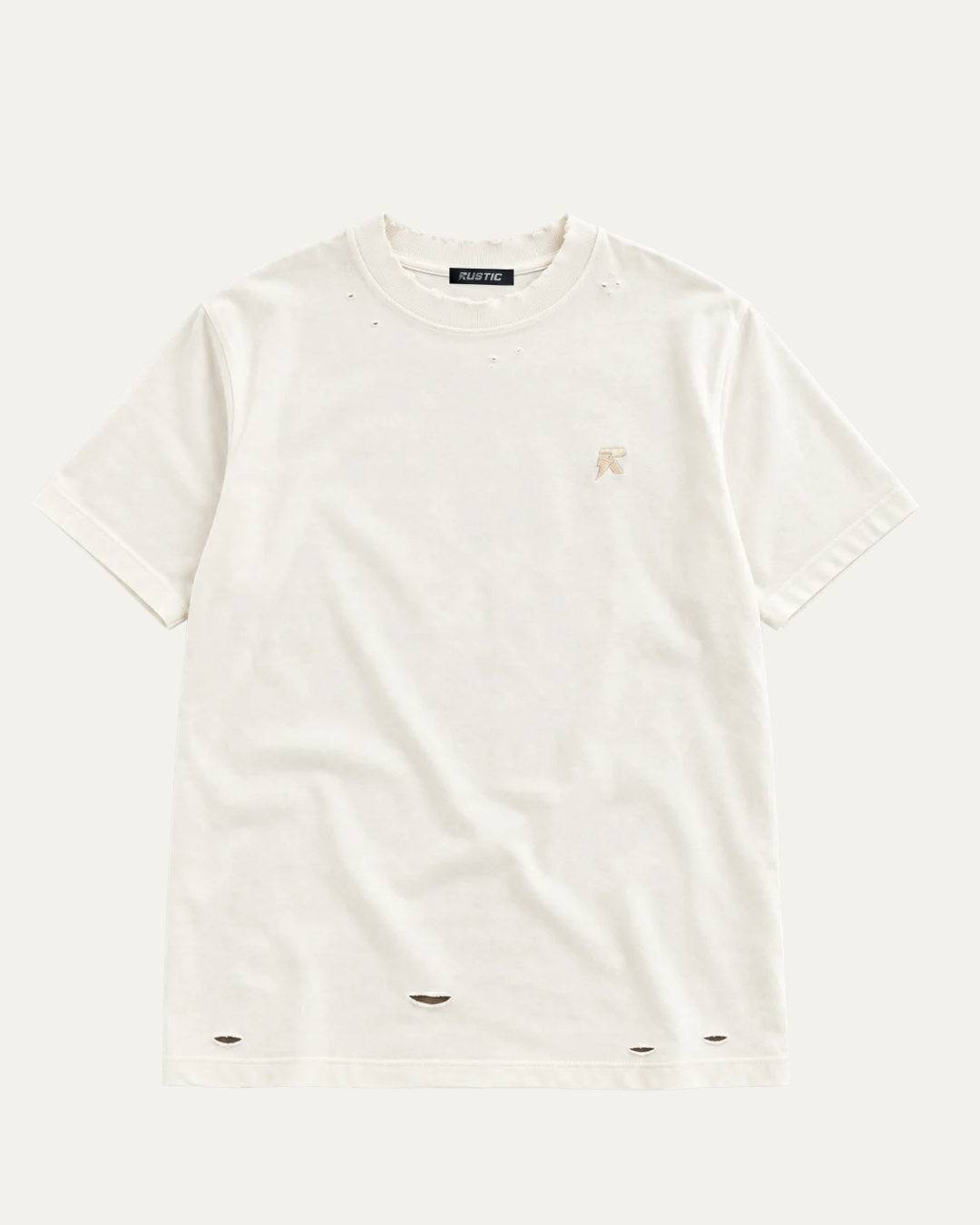 Camiseta Rustic Distressed Blanca