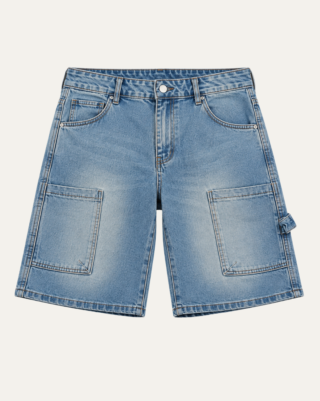 Bermuda Cargo Denim Azul Claro