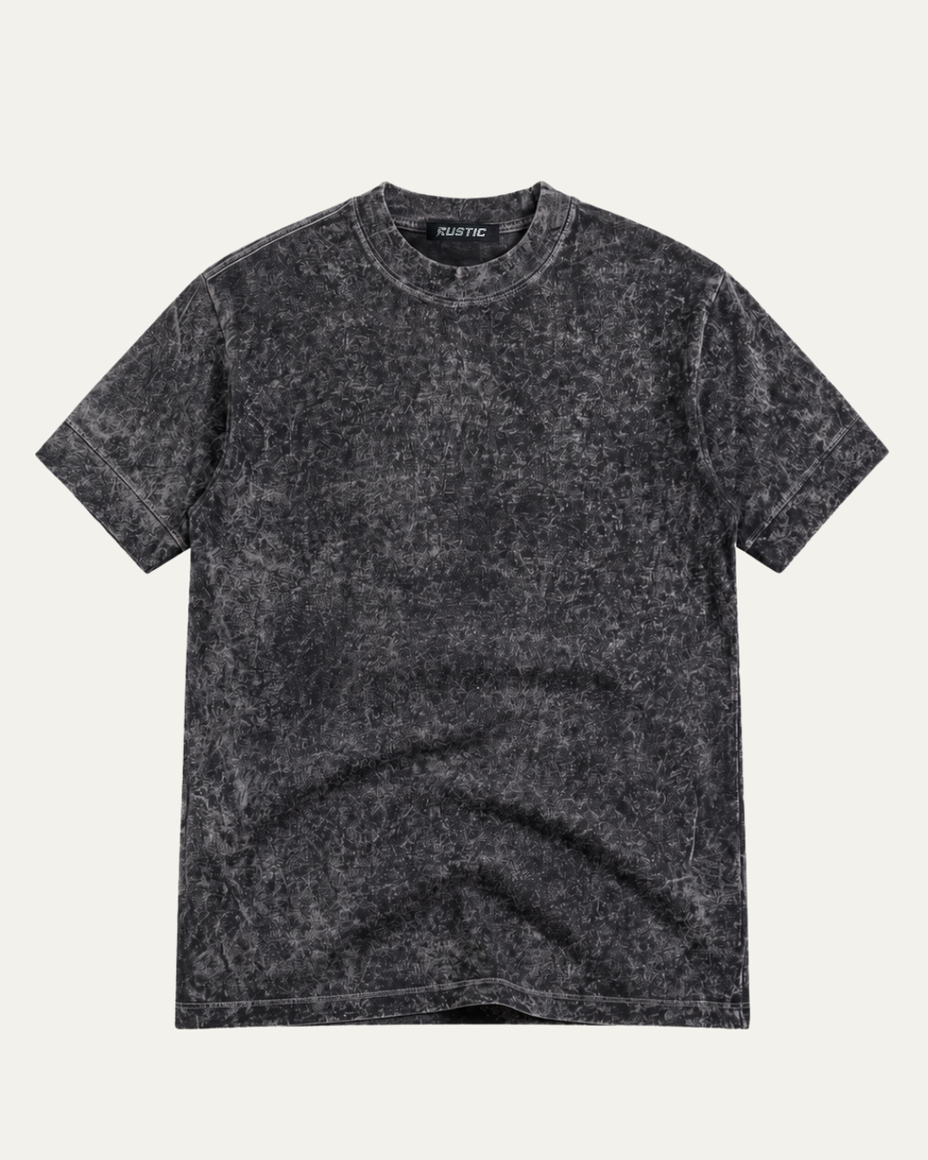 Camiseta Essential Wash Acid Charcoal