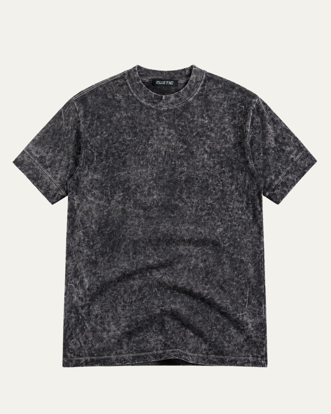 Camiseta Essential Wash Acid Charcoal