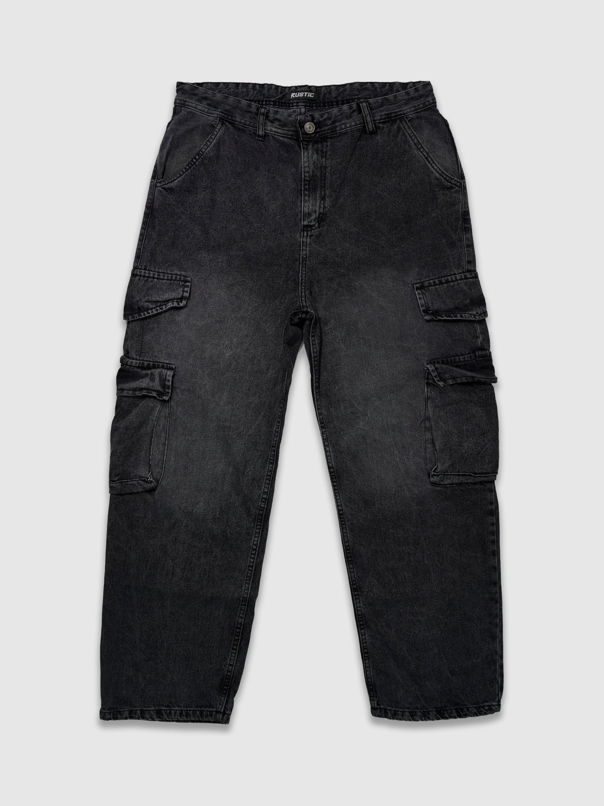 Jean Negro/Gris Cargo