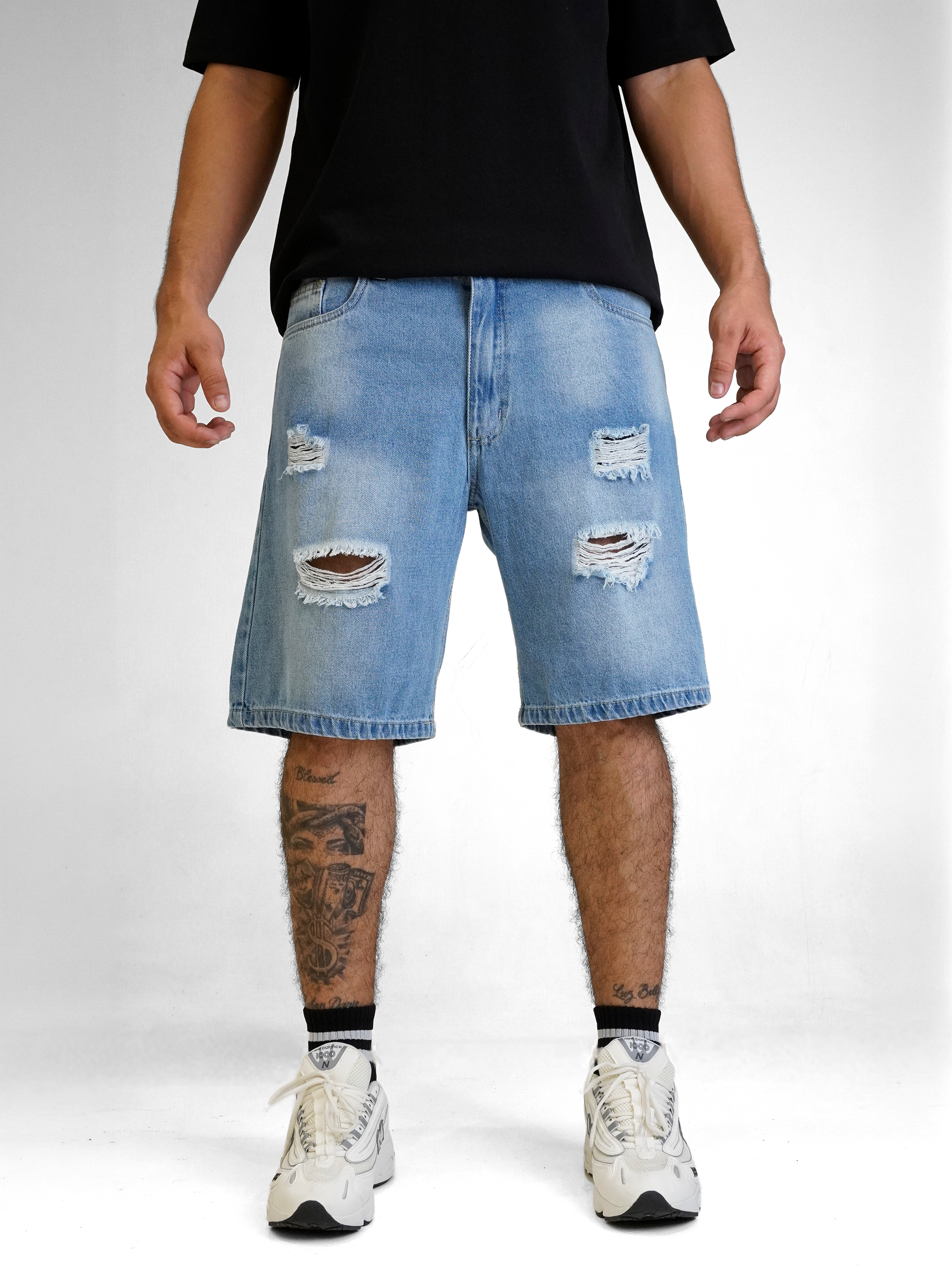 Bermuda Jean Hombre Azul Wear