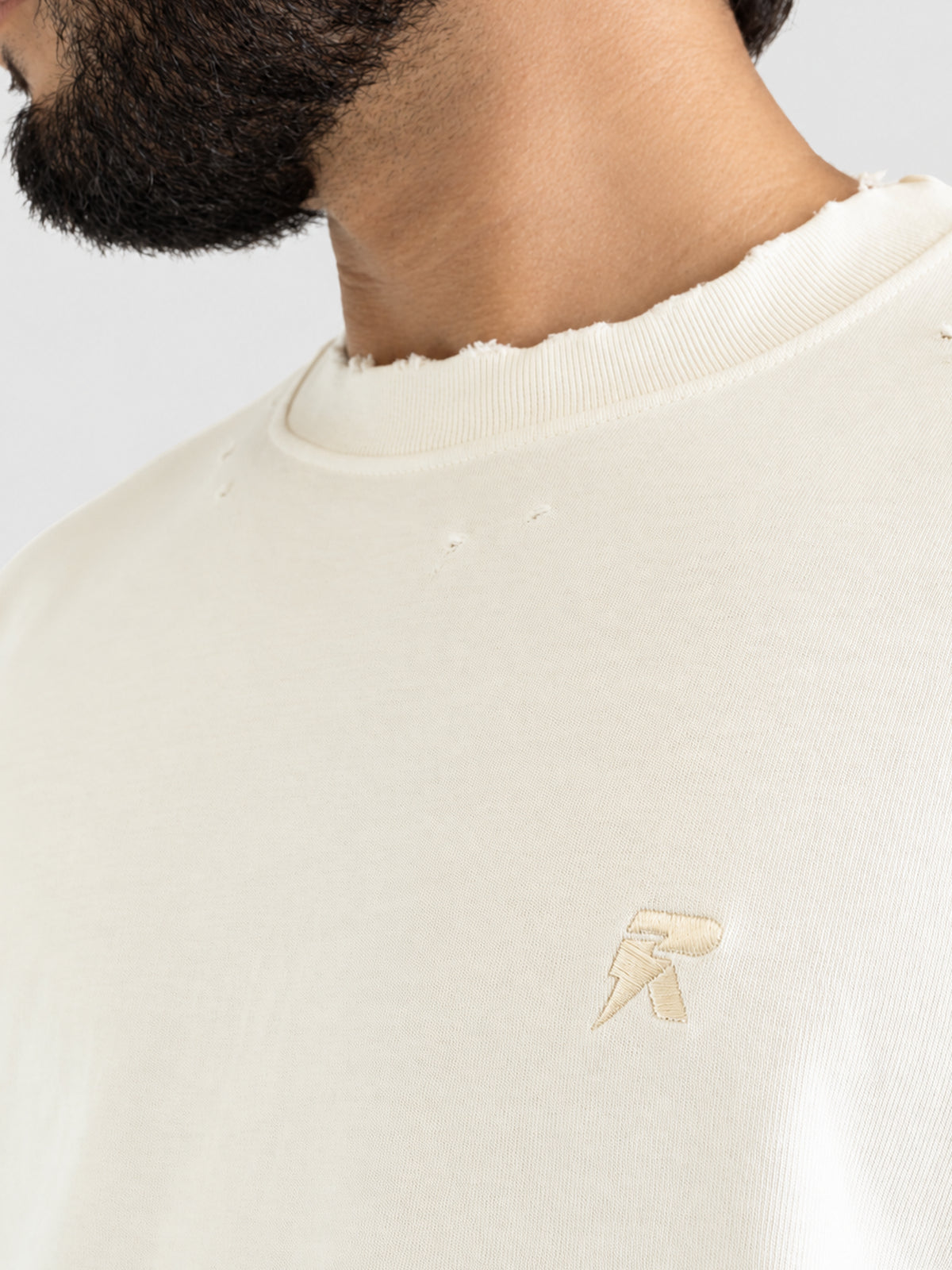 Camiseta Rustic Distressed Blanca