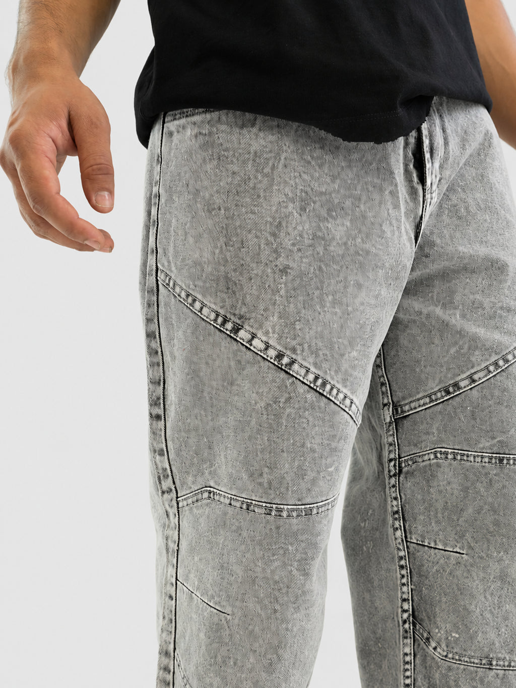 Jean Baggy Grey Wash