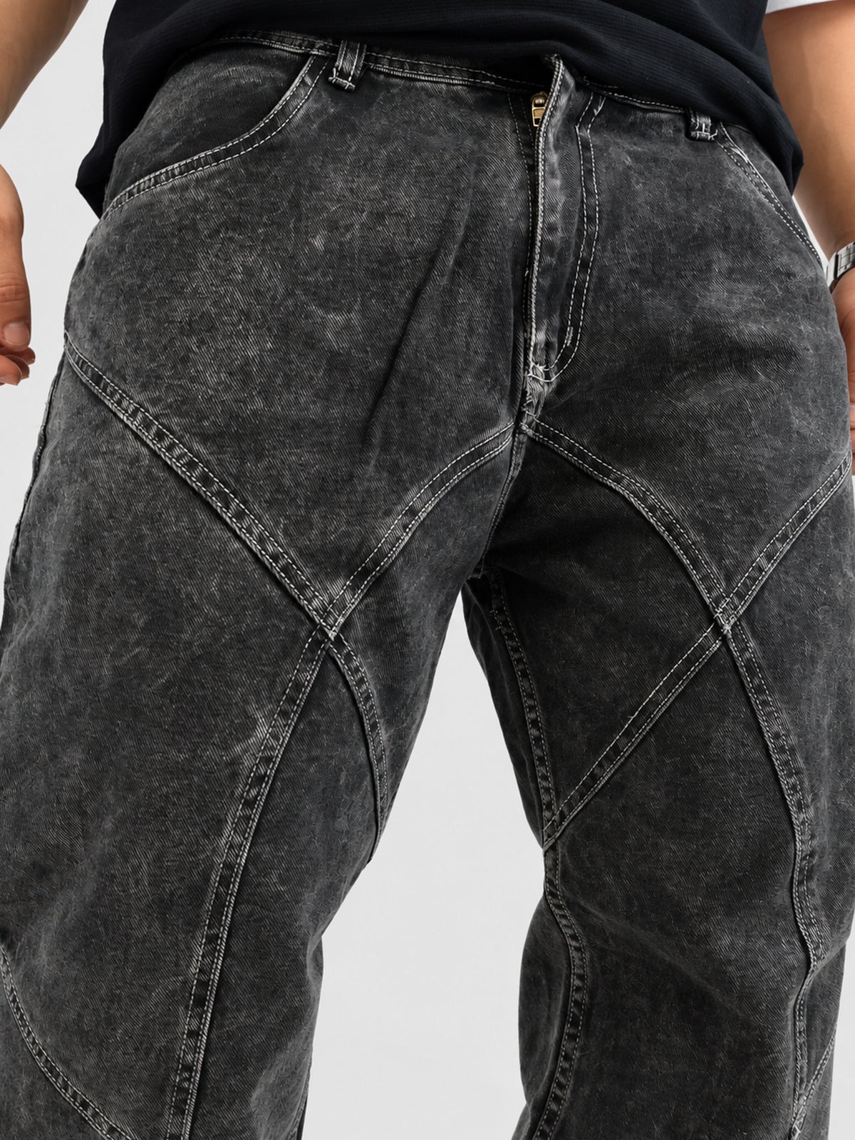Jean Baggy Black Wash