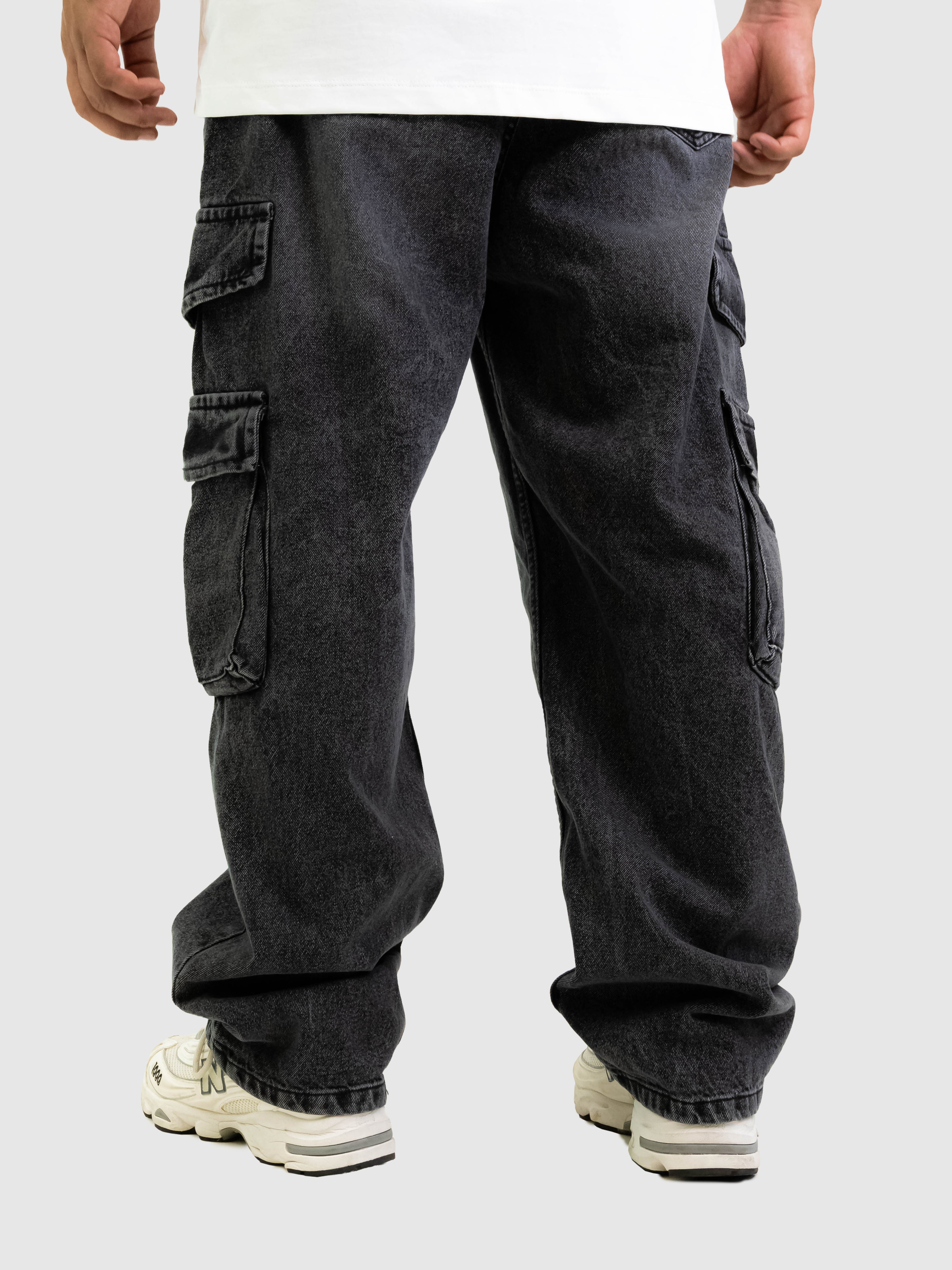 Jean Cargo Hombre – Negro Lavado