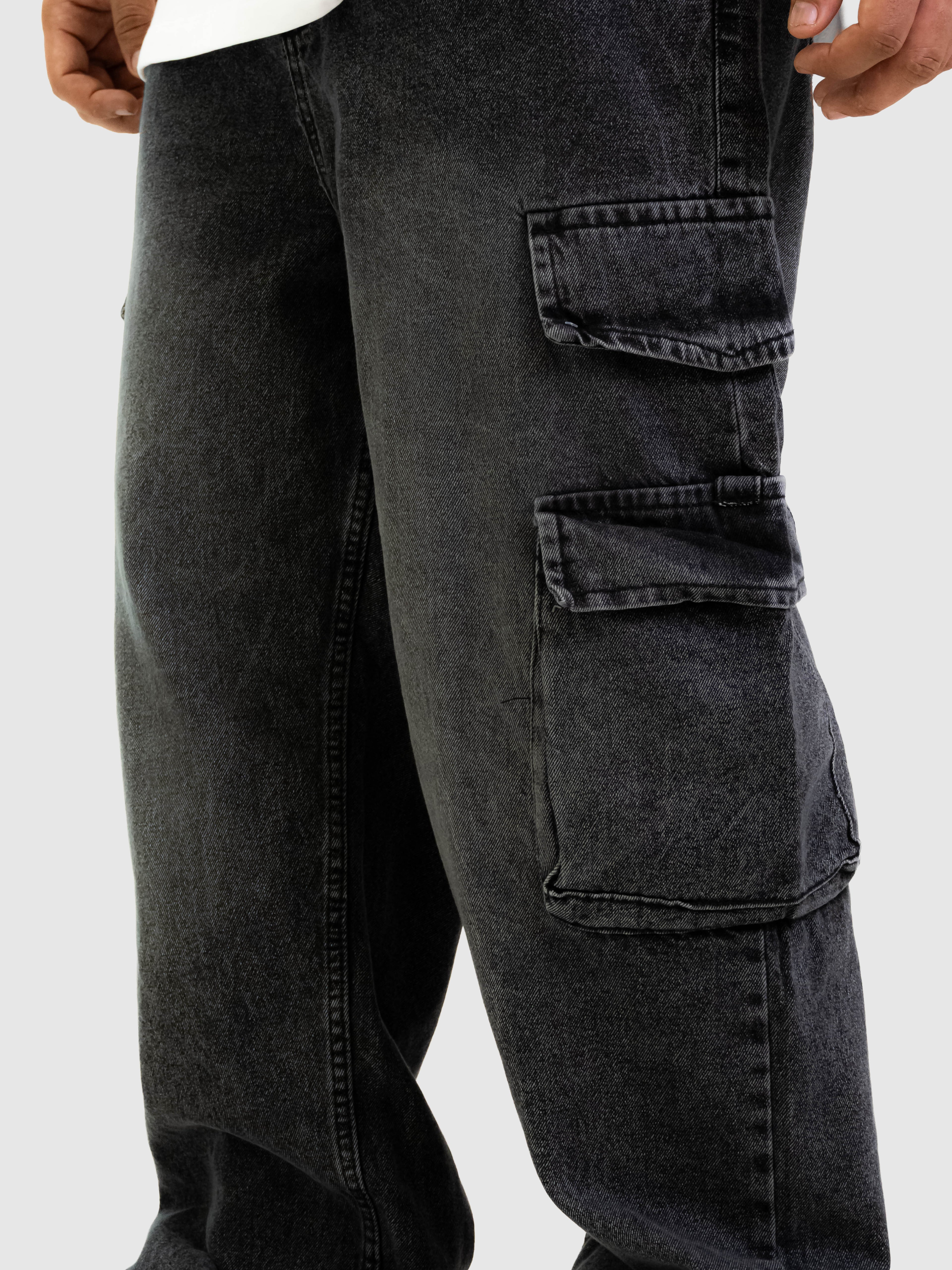 Jean Cargo Hombre – Negro Lavado