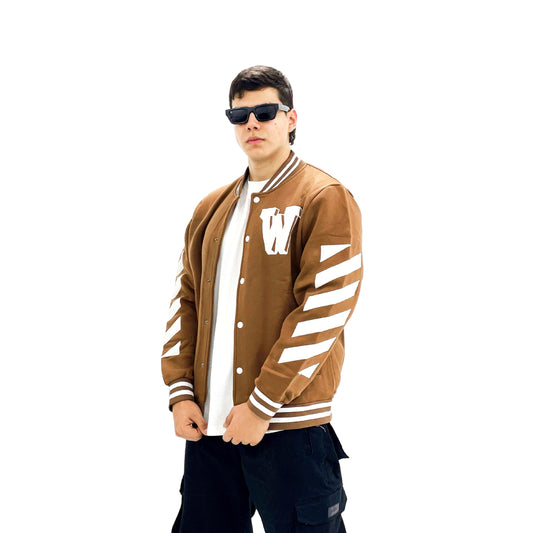 Chaqueta Varsity West side Beige